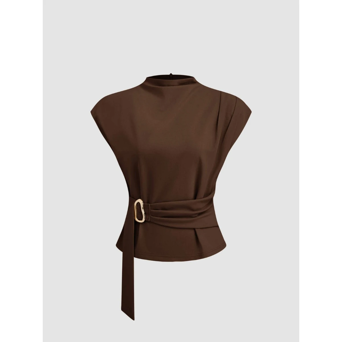 Classic blouse with a belt